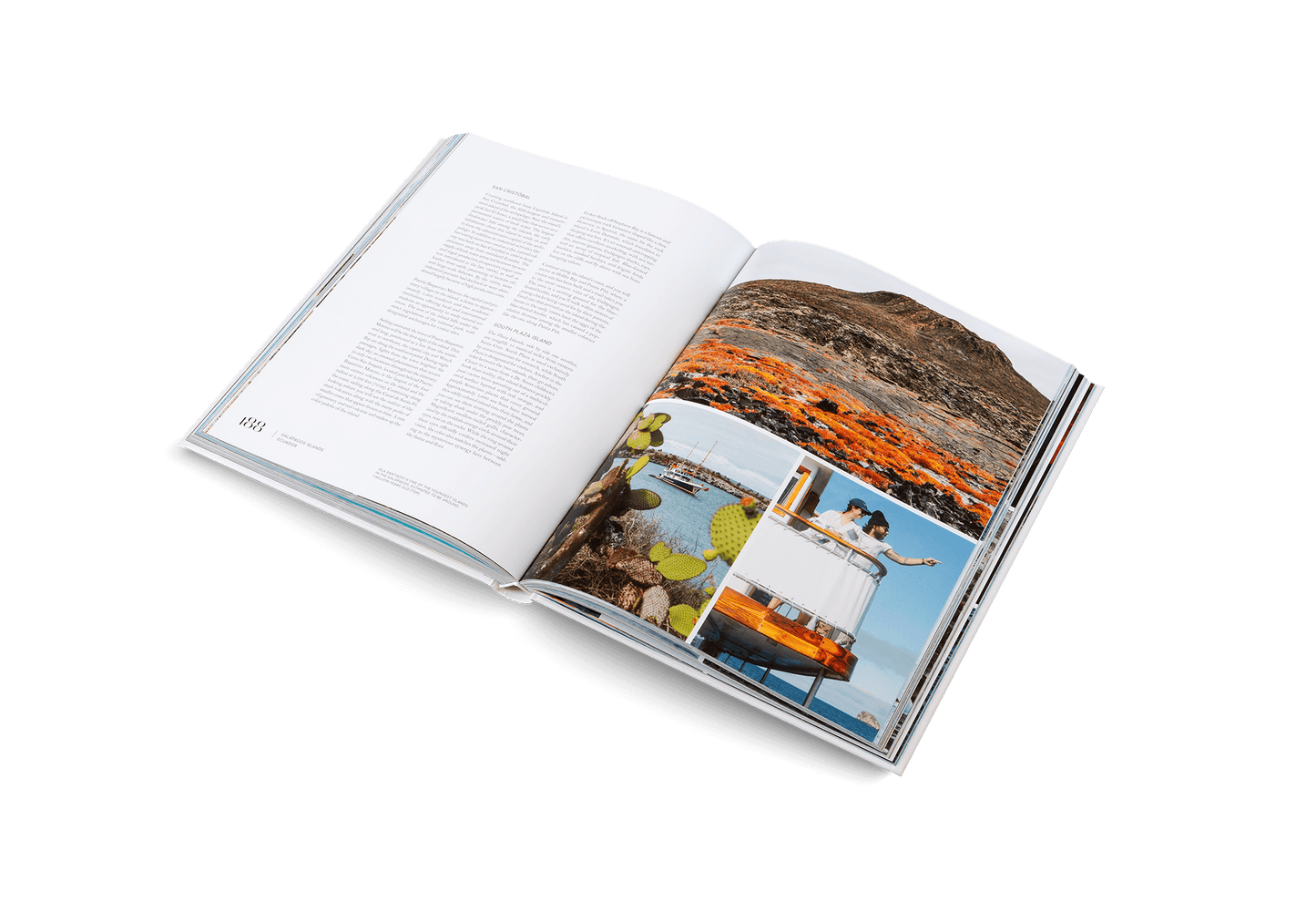 Sailing the Seas Vol. 2 open book showcasing vibrant sailing photos and lifestyle features, a perfect gift idea in Brighton and Hove, UK.