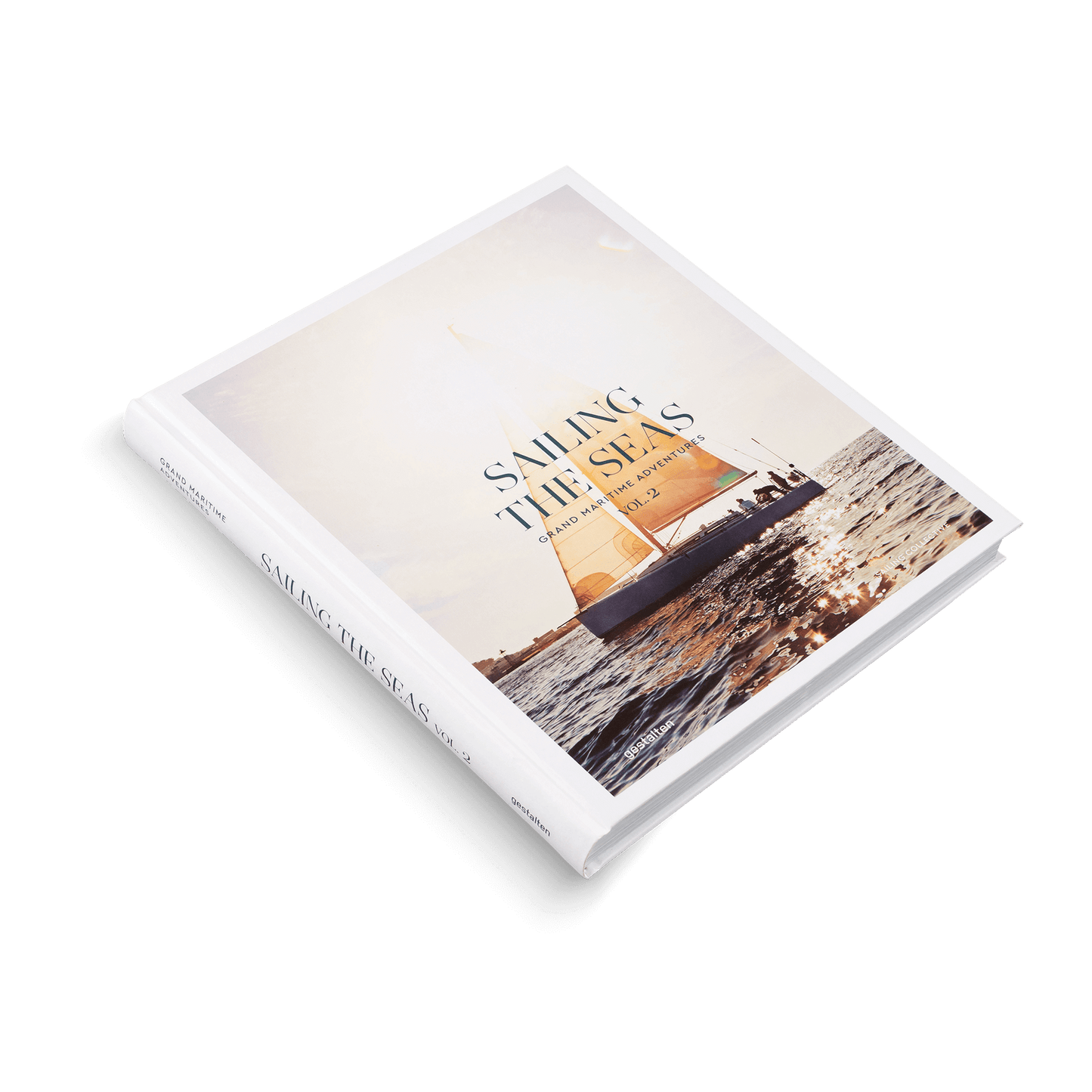 Sailing the Seas Vol. 2 book cover showcasing a sailboat on the water, perfect gift ideas from Brighton and Hove, UK.
