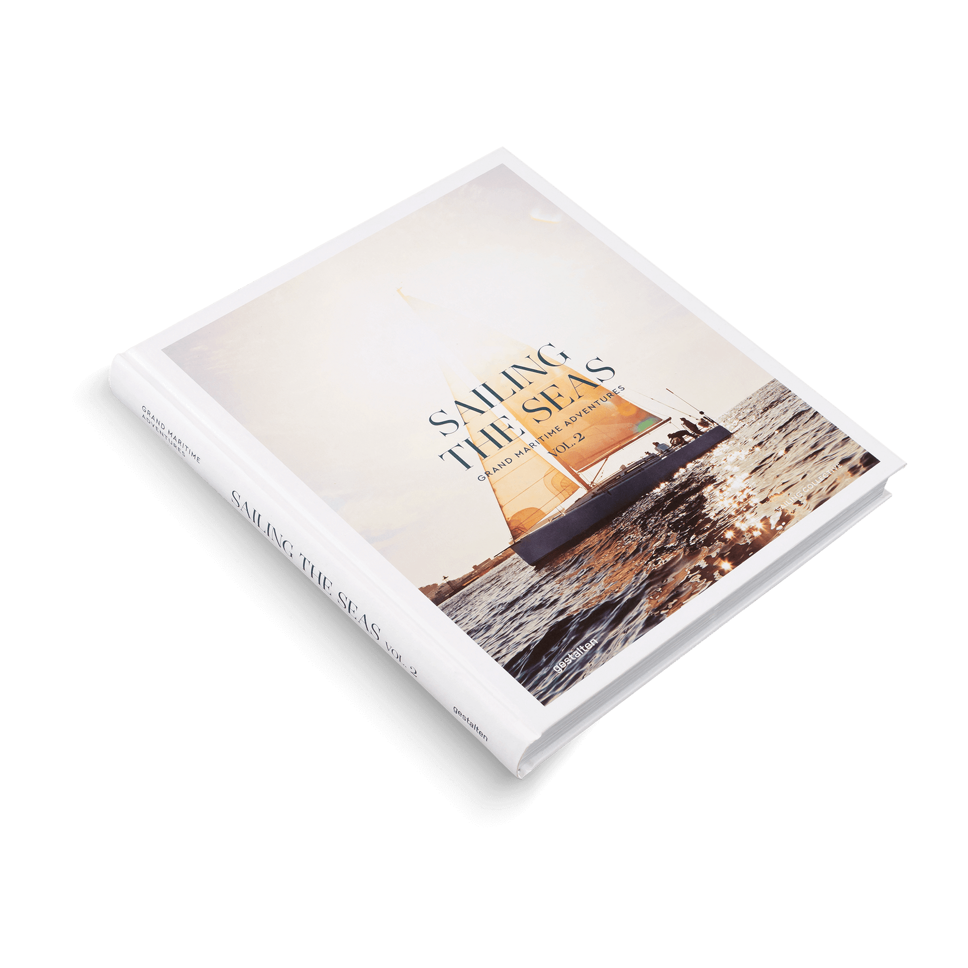 Sailing the Seas Vol. 2 book cover showcasing a sailboat on the water, perfect gift ideas from Brighton and Hove, UK.