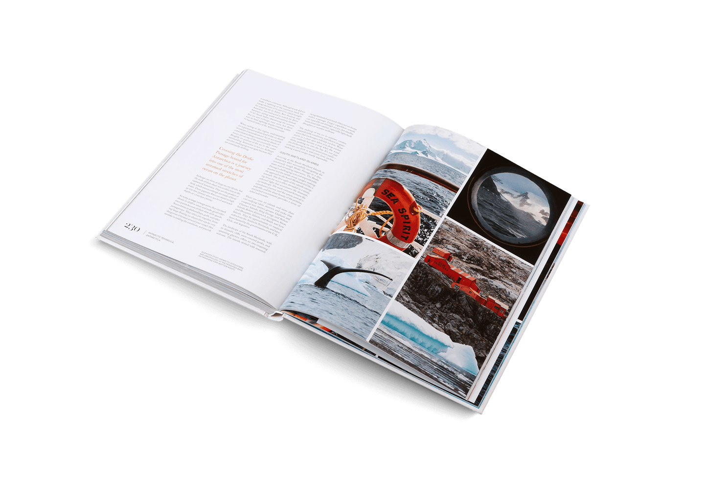 Sailing the Seas Vol. 2 open book showcasing beautiful life on the water, perfect gift ideas from Brighton and Hove, UK.