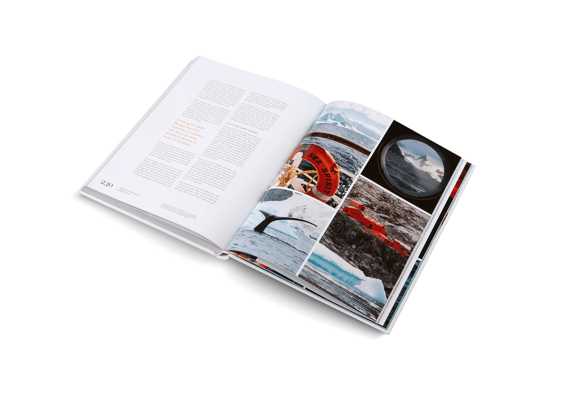 Sailing the Seas Vol. 2 open book showcasing beautiful life on the water, perfect gift ideas from Brighton and Hove, UK.