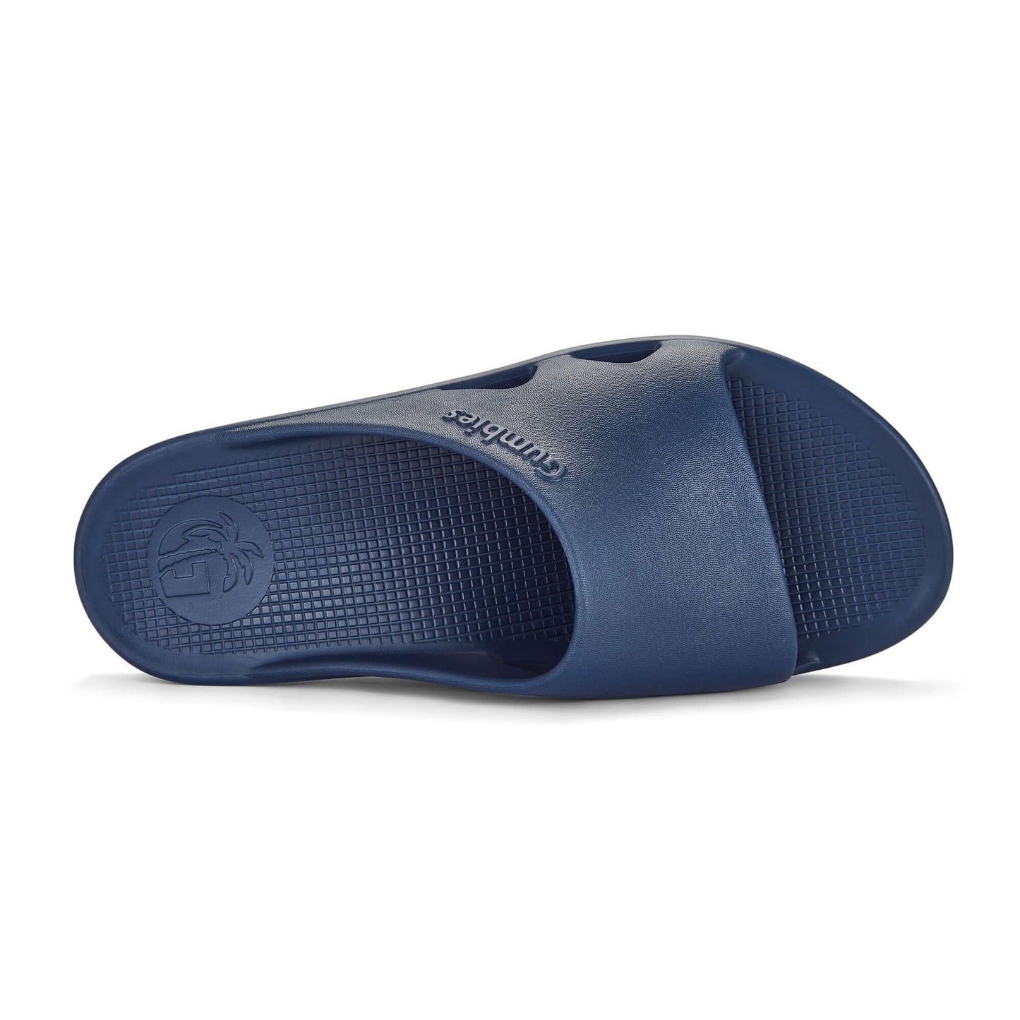 SpaSole Slider - Women's - French Navy slider top view, eco-friendly footwear from online shop UK, Brighton and Hove.