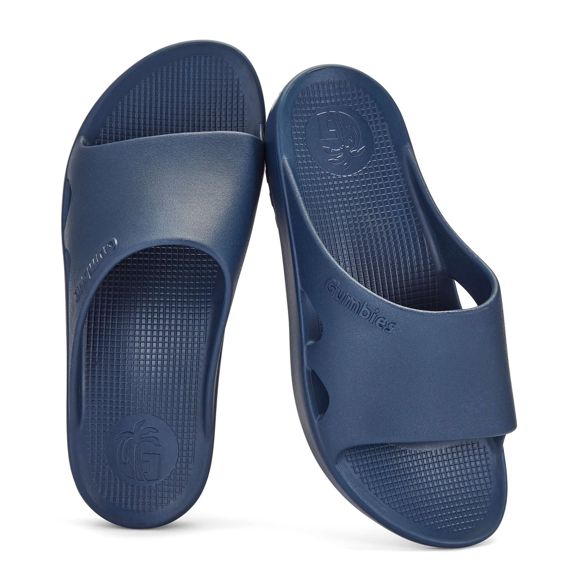 SpaSole Slider - Women's - French Navy eco-friendly sliders for comfort and support in Brighton and Hove.
