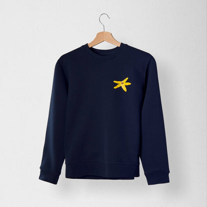 Starfish unisex sweatshirt from Eco-Friendly-Online-Shop, offering a comfortable, ocean-inspired layer for sustainable everyday wear.
