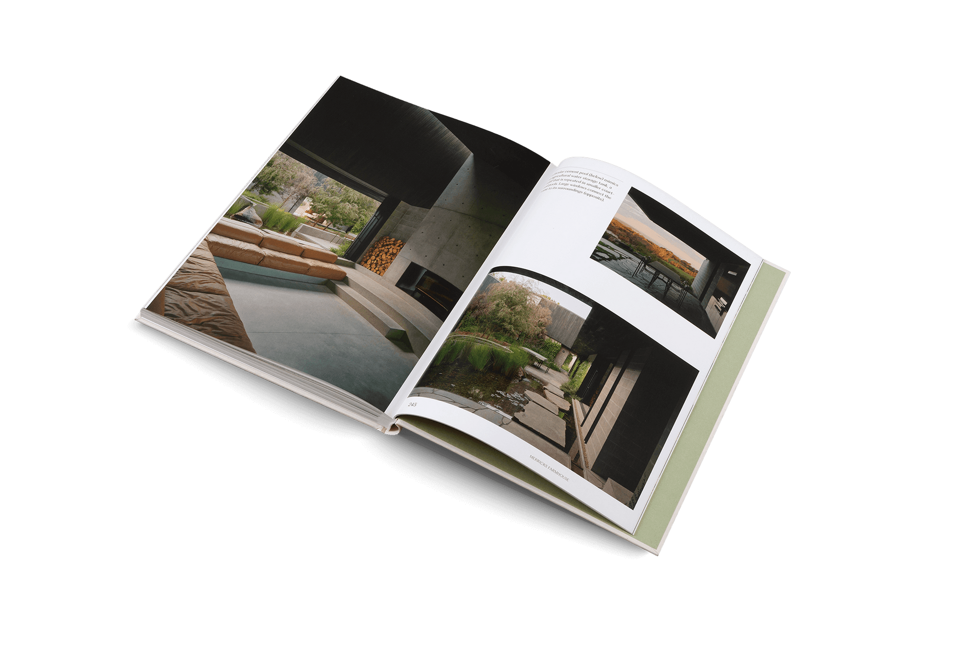 The House of Green - Explore Biophilic Architecture showcasing indoor and outdoor design elements in a beautifully curated book.