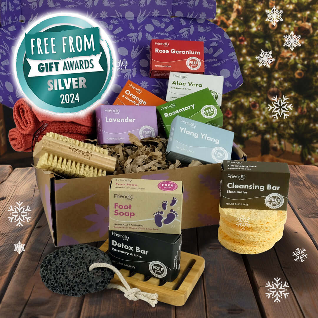 Tranquil Spa Hamper featuring full-sized soaps and spa essentials for a luxurious home pampering experience.