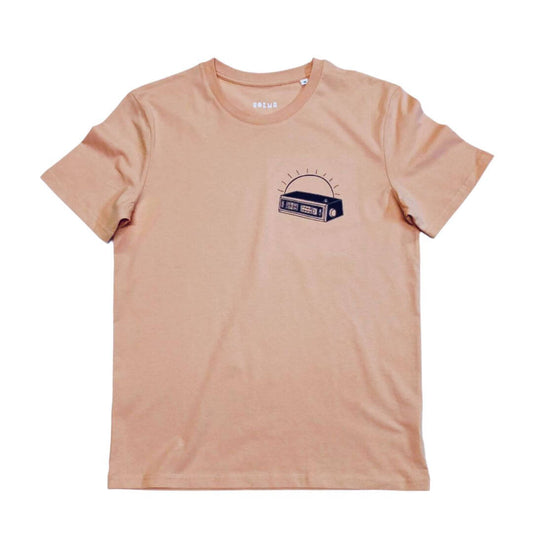 Unisex Organic Cotton T-Shirt (Peach) - Golden Hour Radio