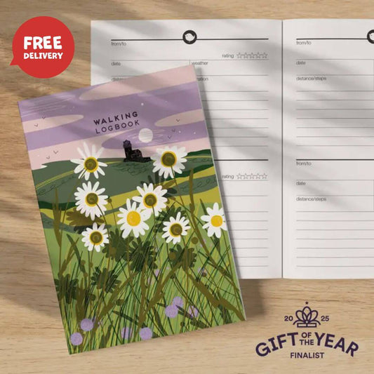 Walking logbook lighthouse - journal outdoor notebook