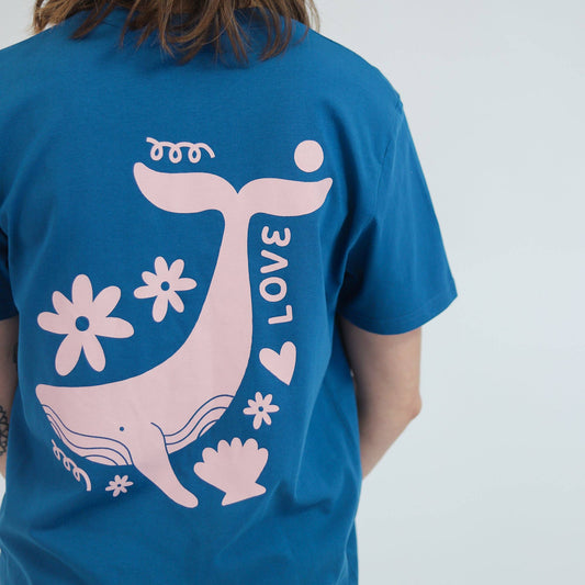 Whale unisex T-shirt from Eco-Friendly-Online-Shop, featuring a marine-themed design for sustainable everyday style.