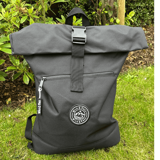 The Backpack by Wild & Free in black, perfect for adventures, shop at Alewk.club for comfort and practicality.