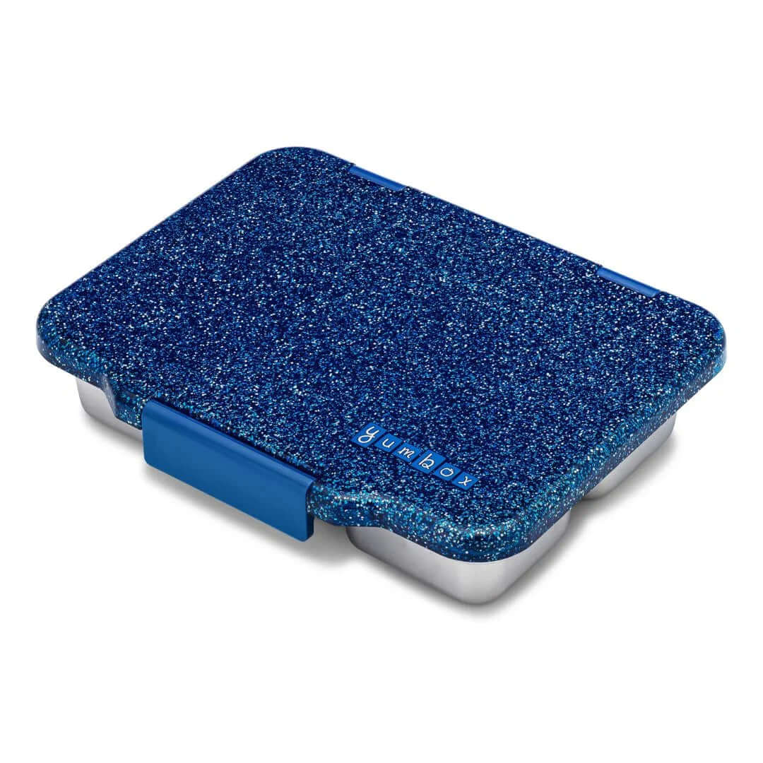Yumbox Prêt Stainless Steel Leakproof Bento Lunch Box  - Various Colours in blue glitter design